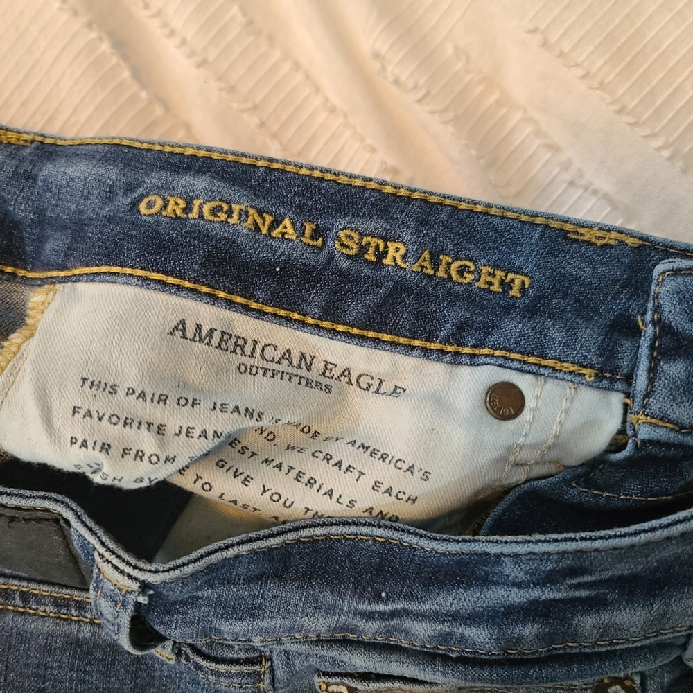American Eagle Men's Original Straight Jeans 31×30 - Picture 6 of 7